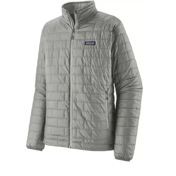 Patagonia Men's Small Nano Puff Jacket Puffer Grey Sleet Green Insulated NWT - Picture 8 of 11